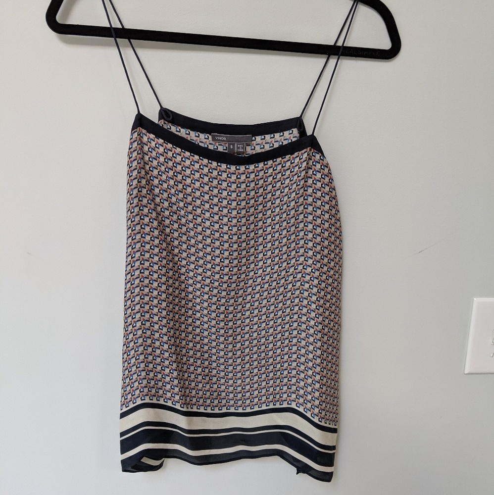 Vince silk camisole top